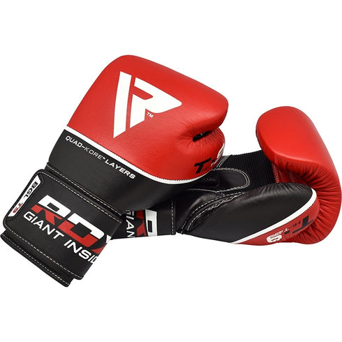 RDX T9 ACE LEATHER BOXING GLOVES(Red)-7