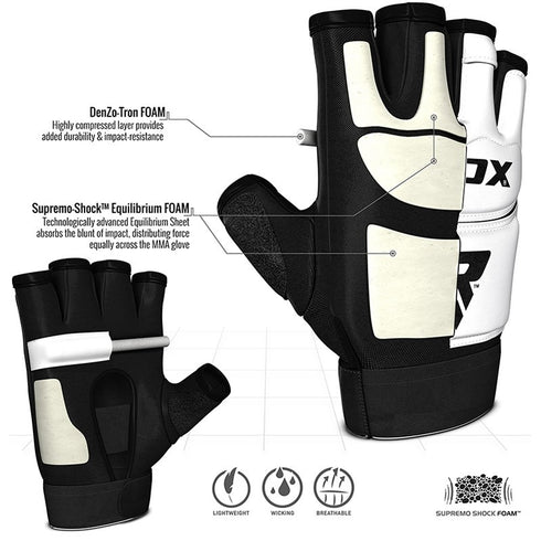 RDX T2 TAEKWONDO LEATHER TKD GLOVES-3