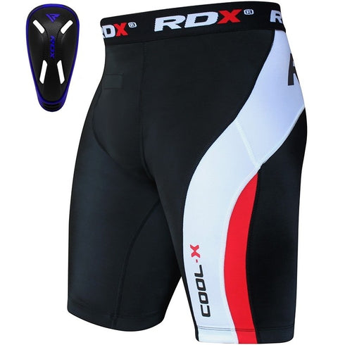 RDX GROIN GUARD & THERMAL COMPRESSION SHORTS/BLU-1