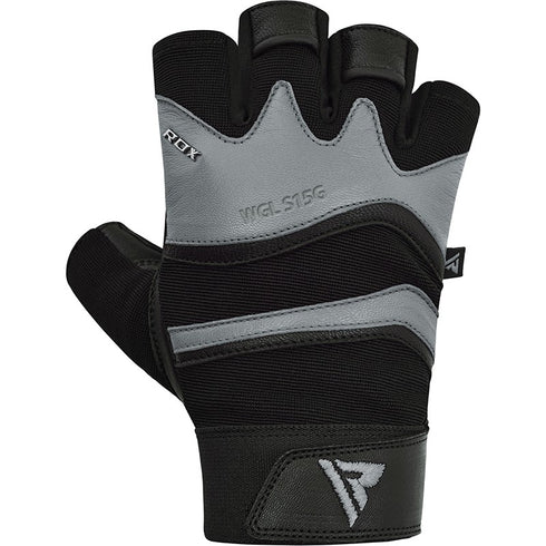 RDX S15 FITNESS GYM GLOVES/Gry-2