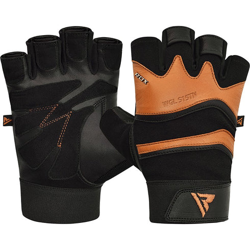 RDX S15 FITNESS GYM GLOVES/Tan-1