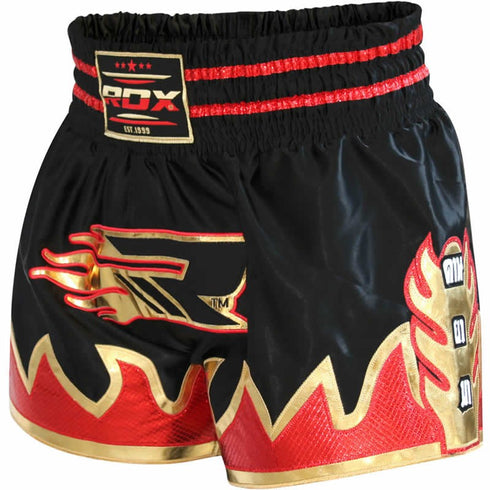 RDX R2 ULTRA CRIMSON SATIN MUAY THAI SHORTS-5