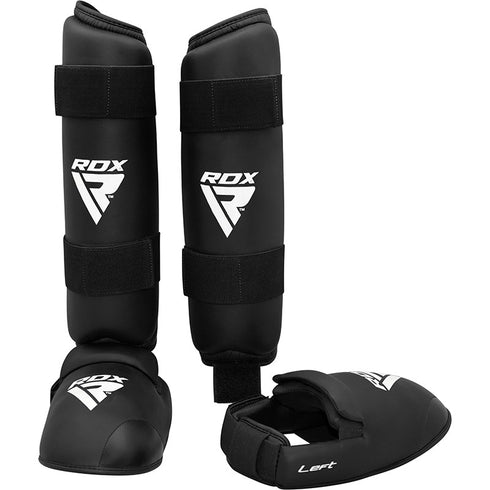 RDX X1 SEMI CONTACT SHIN INSTEP GUARDS(Black)-2