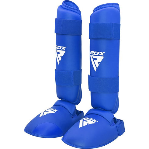 RDX X1 SEMI CONTACT SHIN INSTEP GUARDS(Blue)-1