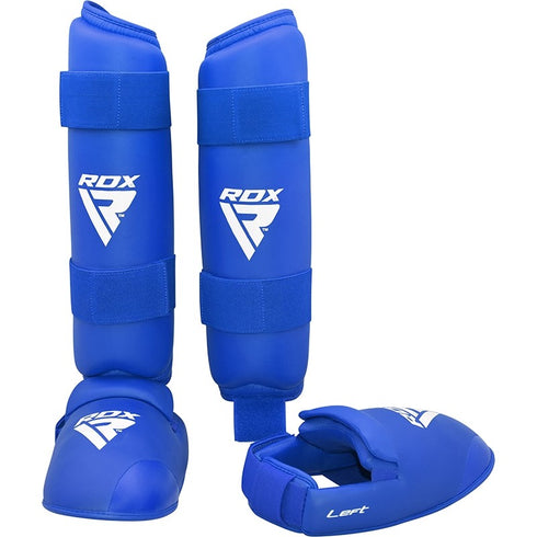RDX X1 SEMI CONTACT SHIN INSTEP GUARDS(Blue)-2