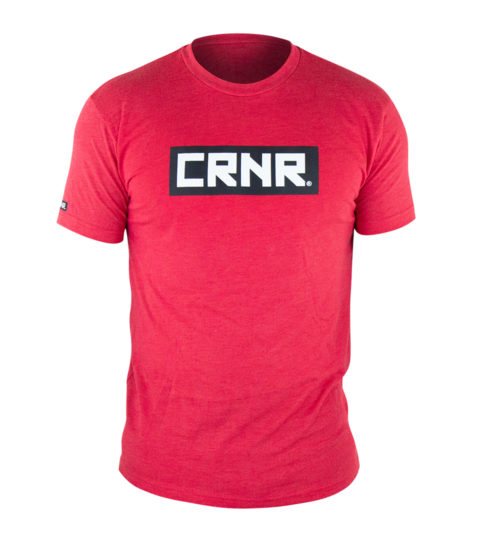 Combat Corner Redtangle T-Shirt Black Red-1