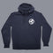 Scramble-Brush Logo Zip Hoodie - Nav-1