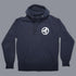 Scramble-Brush Logo Zip Hoodie - Nav-1