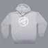 Scramble-Brush Logo Hoodie - Grey-1