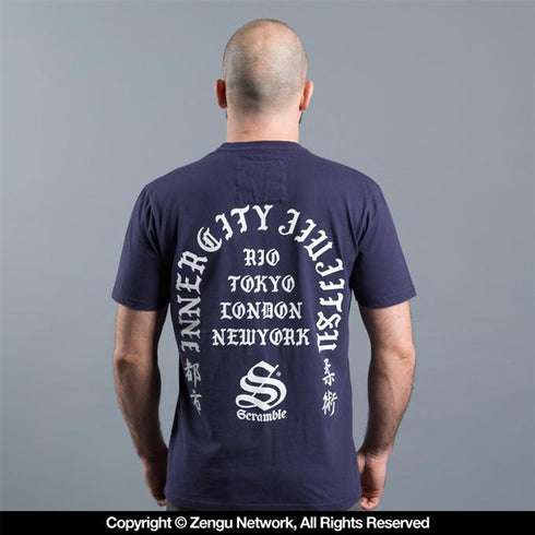 Scramble-Inner City T-shirt - Navy-2