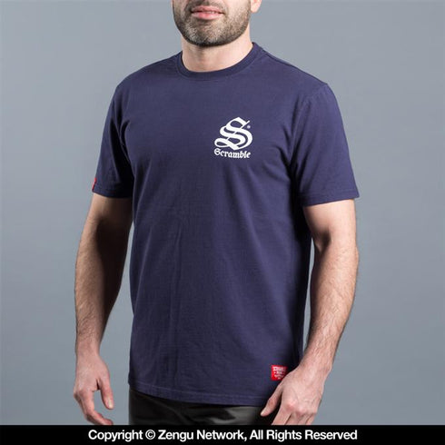 Scramble-Irezumi Navy T-Shirt-3