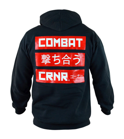 Combat Corner Tangle Hoodie Black-2