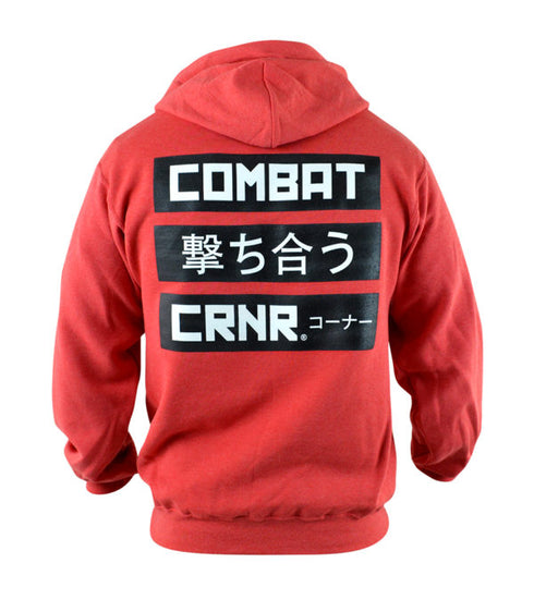 Combat Corner Tangle Hoodie Red-2