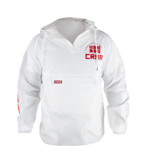 Combat Corner Tech Power Pull Over Windbreaker White-1