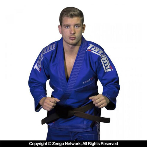 Tatami Estilo 6.0 Jiu Jitsu Gi - Blue/Silver-1