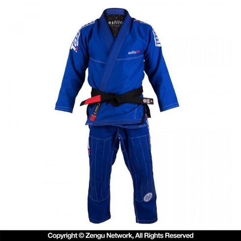 Tatami Estilo 6.0 Jiu Jitsu Gi - Blue/Silver-2