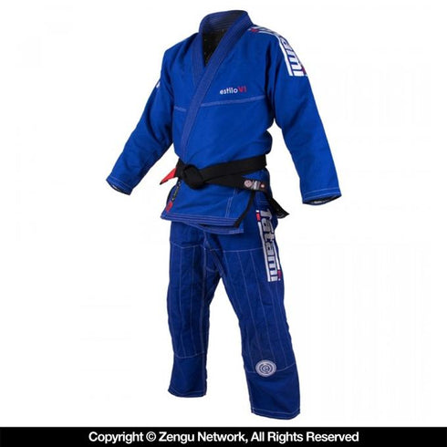 Tatami Estilo 6.0 Jiu Jitsu Gi - Blue/Silver-3