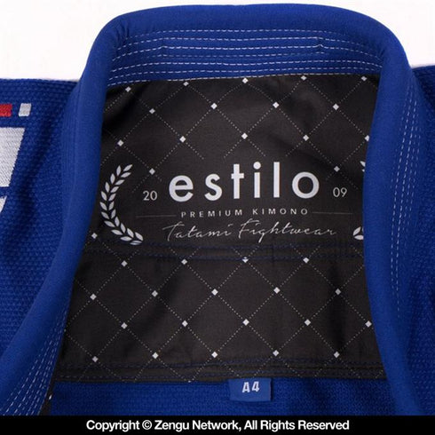 Tatami Estilo 6.0 Jiu Jitsu Gi - Blue/Silver-5