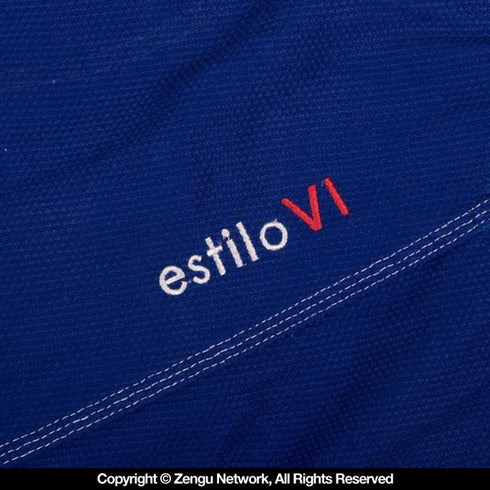 Tatami Estilo 6.0 Jiu Jitsu Gi - Blue/Silver-8
