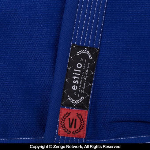 Tatami Estilo 6.0 Jiu Jitsu Gi - Blue/Silver-9