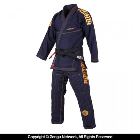 Tatami Estilo 6.0 Jiu Jitsu Gi - Navy/Gold-3