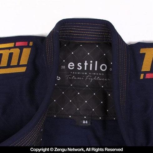Tatami Estilo 6.0 Jiu Jitsu Gi - Navy/Gold-5