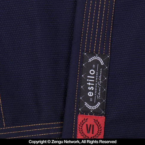 Tatami Estilo 6.0 Jiu Jitsu Gi - Navy/Gold-9