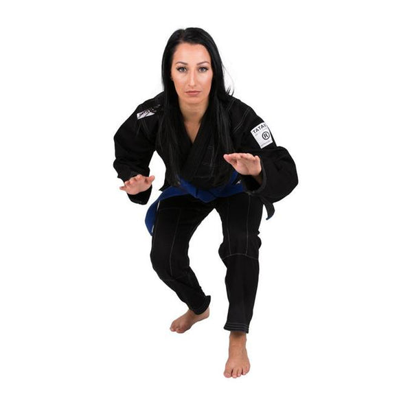 Tatami White Label Women's Jiu Jitsu Gi-Black-1