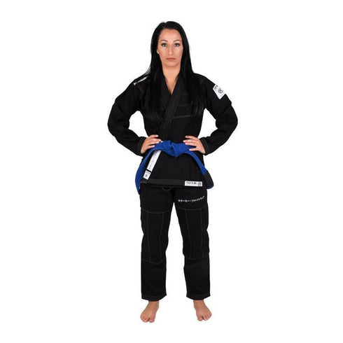 Tatami White Label Women's Jiu Jitsu Gi-Black-2
