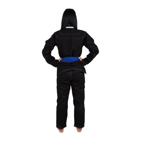 Tatami White Label Women's Jiu Jitsu Gi-Black-4