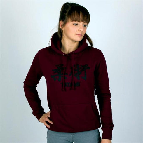 Tatami Kanji Women's Hoodie - Burgundy-1