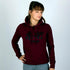Tatami Kanji Women's Hoodie - Burgundy-1
