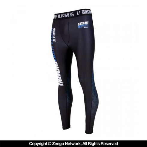 Tatami Hexagon Grappling Tights - Blue-3