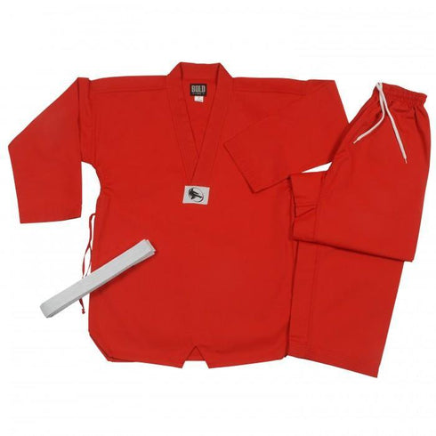 BOLD LOOK 7.5OZ MIDDLEWEIGHT TKD SETS-RED-1