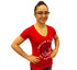 FUJI USA Judo Crest Womens T-Shirt-Red-2