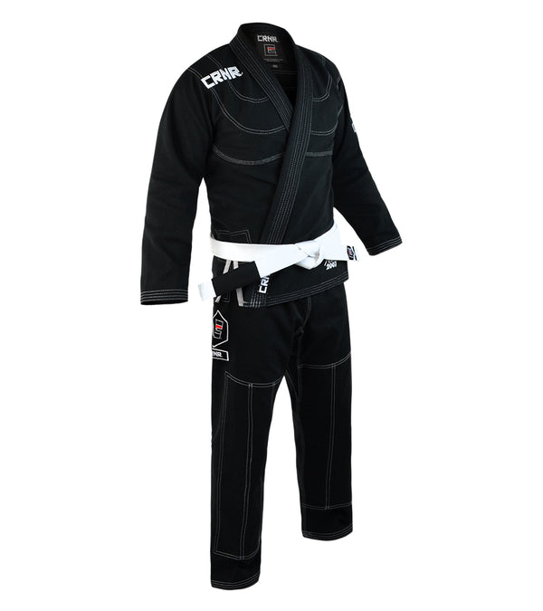 Combat Corner v5 BJJ GI – FREE WHITE BELT-BLACK-2