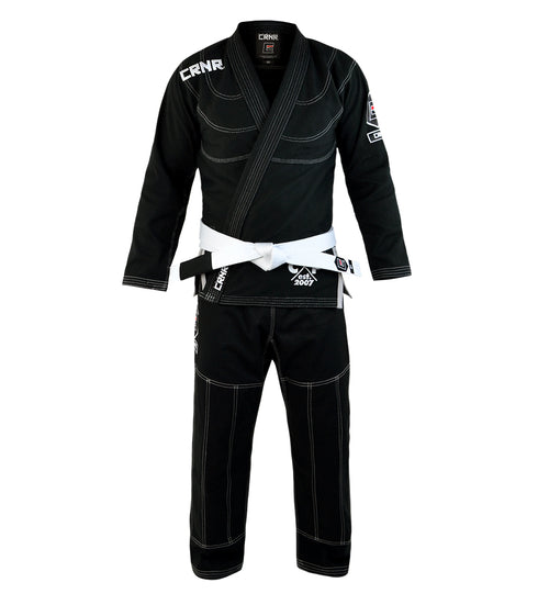 Combat Corner v5 BJJ GI – FREE WHITE BELT-BLACK-3