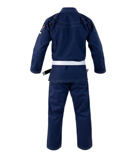 Combat Corner BJJ GI - Navy Blue v6 - FREE WHITE BELT - MMA Fightland