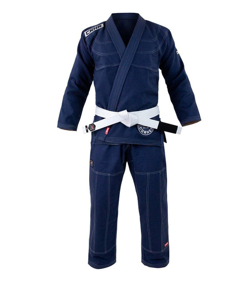 Combat Corner BJJ GI - Navy Blue v6 - FREE WHITE BELT - MMA Fightland