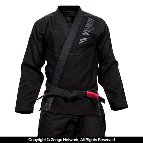 Venum-Elite Jiu Jitsu Gi - Black on Black-1