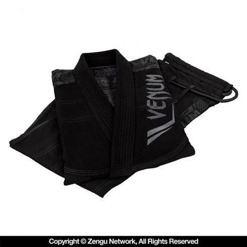 Venum-Elite Jiu Jitsu Gi - Black on Black-4