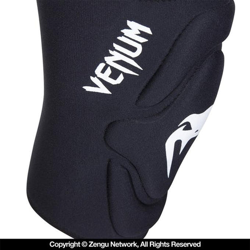 Venum-Kontact Lycra/Gel Knee Pads - Black-6