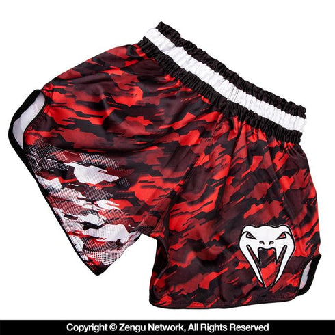 Venum-Tecmo Muay Thai Shorts - Red-2