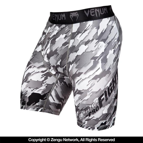 Venum-Tecmo Vale Tudo Shorts - Black/Grey-2