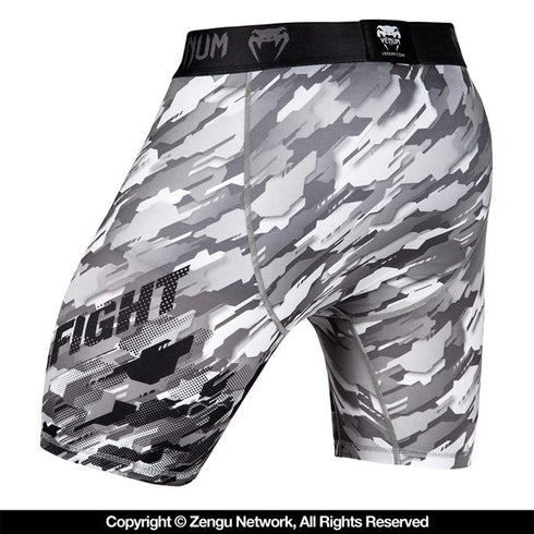 Venum-Tecmo Vale Tudo Shorts - Black/Grey-3