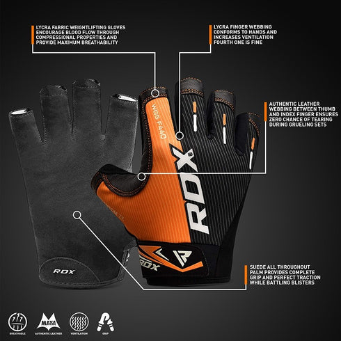 RDX F44 GYM WORKOUT GLOVES-2