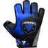 RDX F12 WEIGHTLIFTING GYM GLOVES/Blu-2