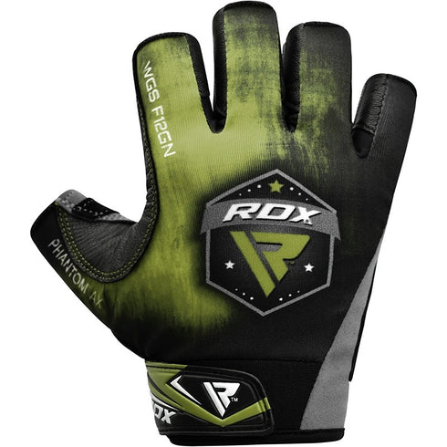 RDX F12 WEIGHTLIFTING GYM GLOVES/Gre-2