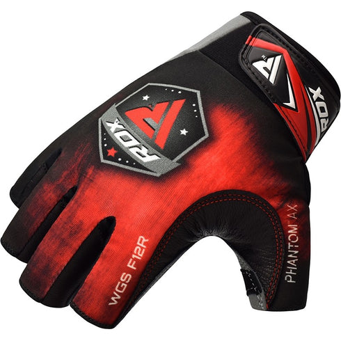 RDX F12 WEIGHTLIFTING GYM GLOVES/R-4