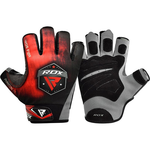 RDX F12 WEIGHTLIFTING GYM GLOVES/R-8